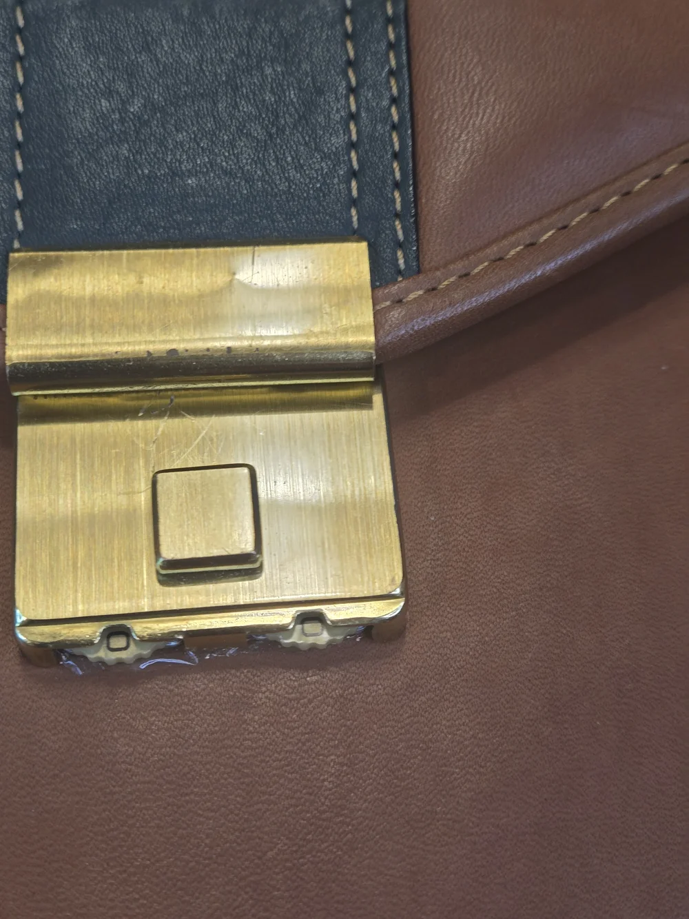 Mipelle Leather Briefcase 16.5
